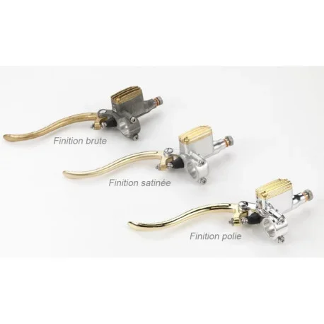 14MM ALUMINUM AND BRASS SATIN BRAKE MASTER CYLINDER