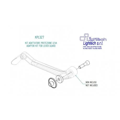 Adaptateur protection de levier LIGHTECH SUZUKI GSXR 1000 2017-2021