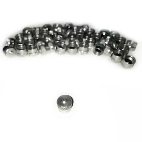 Aluminum wheel valve caps