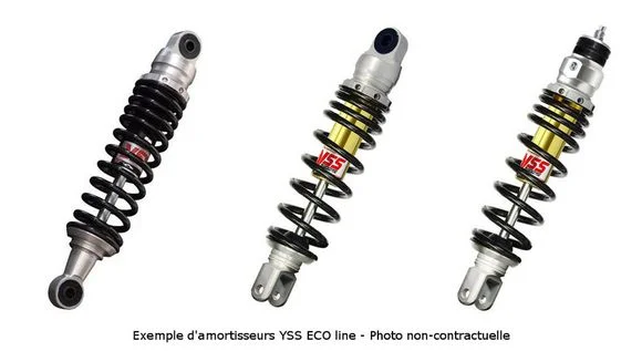 Amortisseur YSS Bi- arrière RE302 EcoLineHONDA 750 VF 750 C SHADOW (RC43) – 1993 – 1999Ref : YSS00061A / 1037354