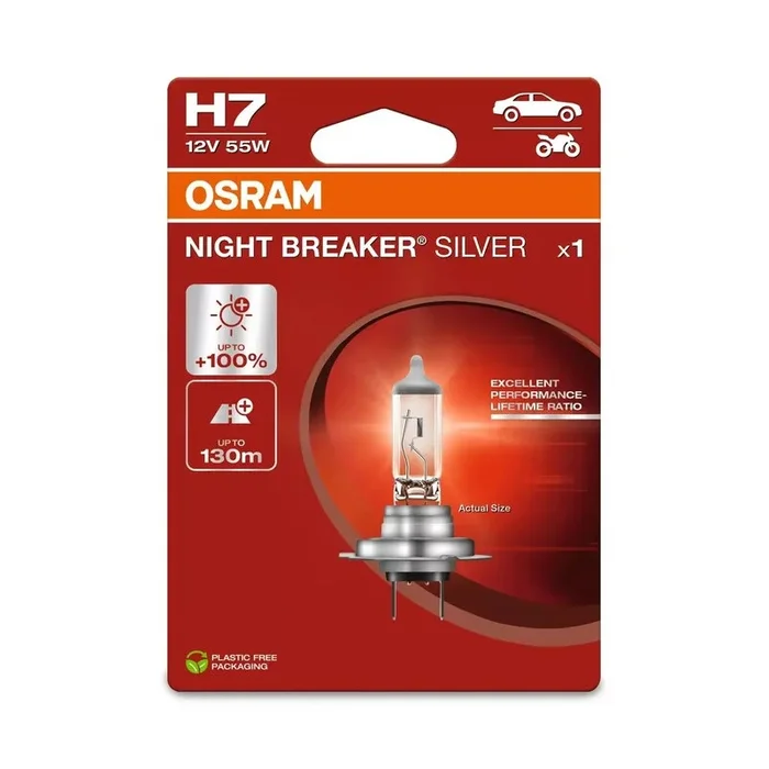 Ampoule OSRAM H7 Night Breaker Silver 12V 60/55W PX26d – à l’unité