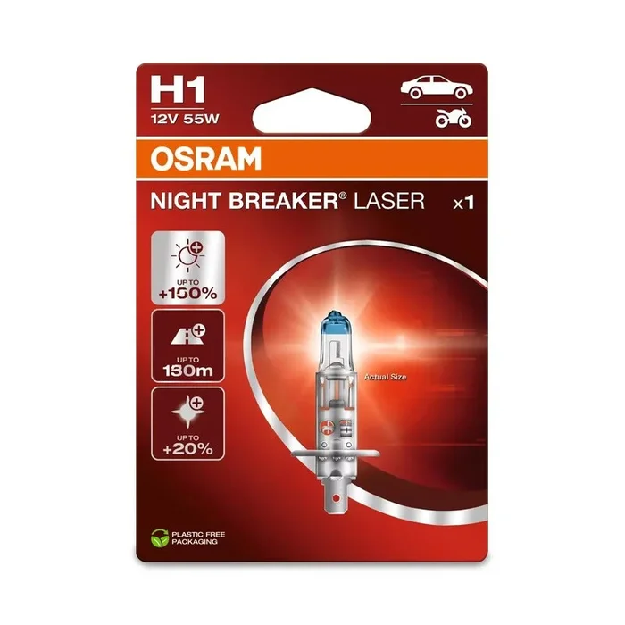 Ampoule OSRAM Night Breaker Laser H1 12V/55W – X1