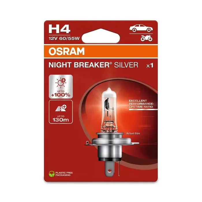 Ampoule OSRAM Night Breaker Silver H4 12V/60/55 – X1