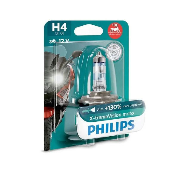 Ampoule Philips X-TREME VISION MOTO H4 12V Universel Ref : 20123426