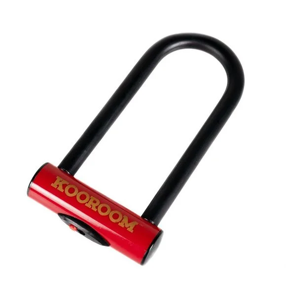 Antivol KOOROOM U 85X190 Universel – Noir / Rouge Ref : KOR0141 / KOR0141C145