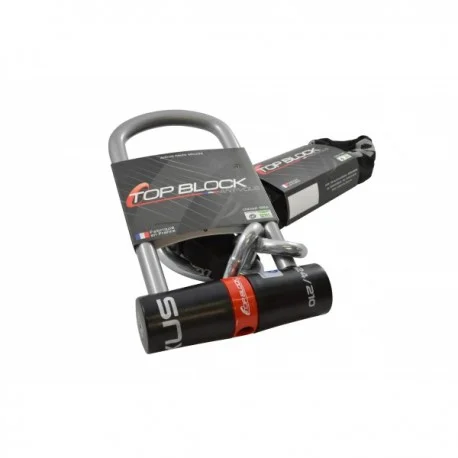 Antivol moto TOP BLOCK NEXUS 124/210L homologue classe SRA avec chaine