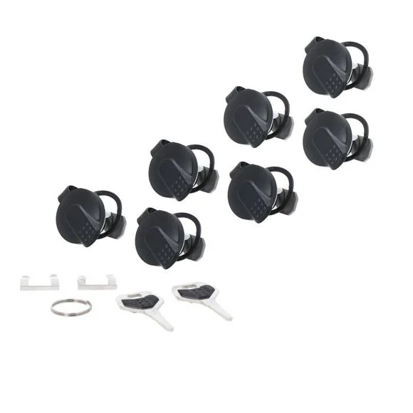 Antivol SW-MOTECH TRAX kit de serrures. 7 serrures jumelées / 2 clés. Fermeture identique. Universel – Noir Ref : SWM0040 / ALK.00.165.16200