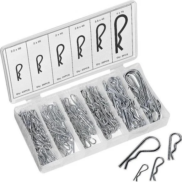 Assortiment de goupilles HI-Q TOOLS R-clips (150 pièces) Universel Ref : HIQ0018 / 5526601155007080