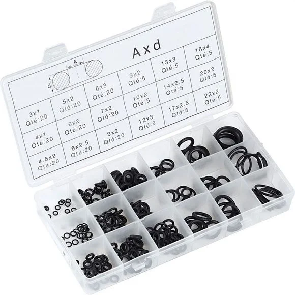 Assortiment de joints HI-Q TOOLS toriques (225 pièces) Universel Ref : HIQ0017 / 6089521155001630