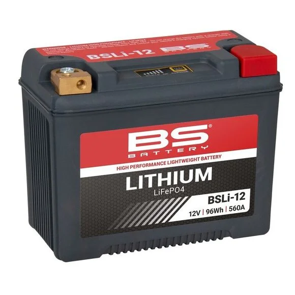 Batterie BS Battery Lithium Ion BSLi-12 (YTX30L-BS/YB30L-B/52515/53030/12N24-3A) Ref : BSLI-12 / 1077876