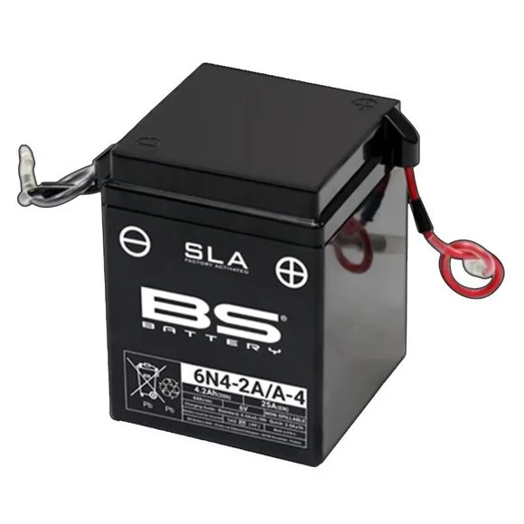 Batterie BS Battery SLA 6N4-2A/A4 ferme Type Acide Sans entretien/prête à l’emploi Ref : 1114579
