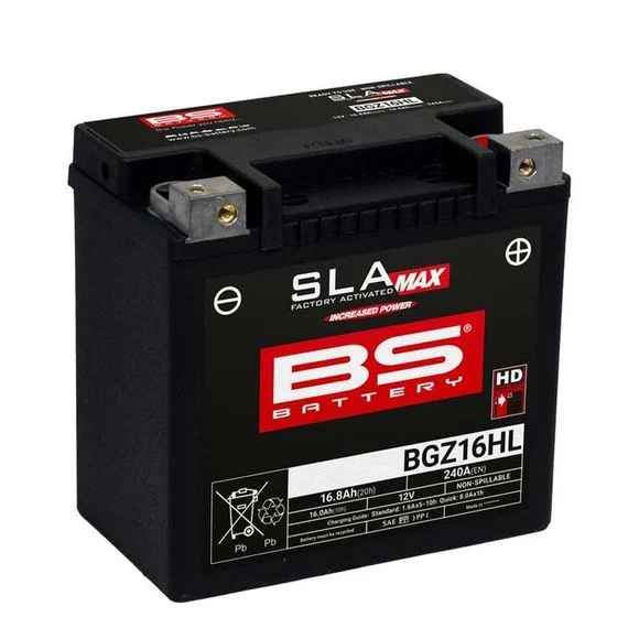 Batterie BS Battery SLA MAX BGZ16HL (FA) ferme Type Acide Sans entretien/prête à l’emploi Ref : BSB0010 / 1125738