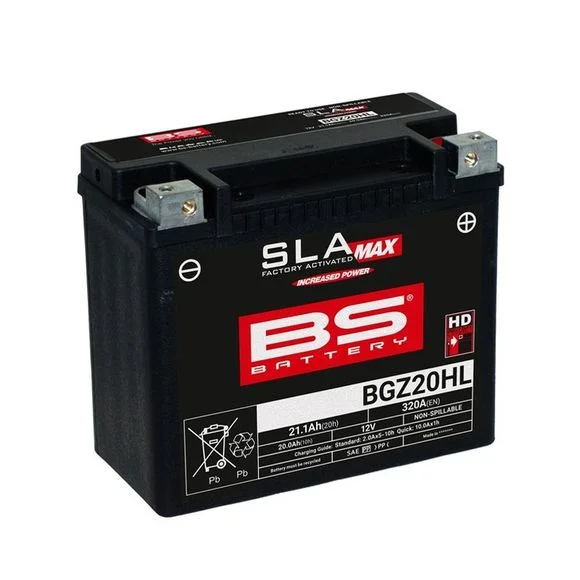 Batterie BS Battery SLA MAX BGZ20HL (FA) ferme Type Acide Sans entretien/prête à l’emploi Ref : BSB0012 / 1125740