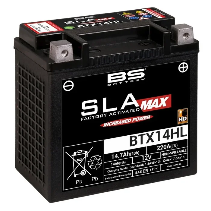 Batterie BS BATTERY SLA Max sans entretien activé usine – BTX14HL