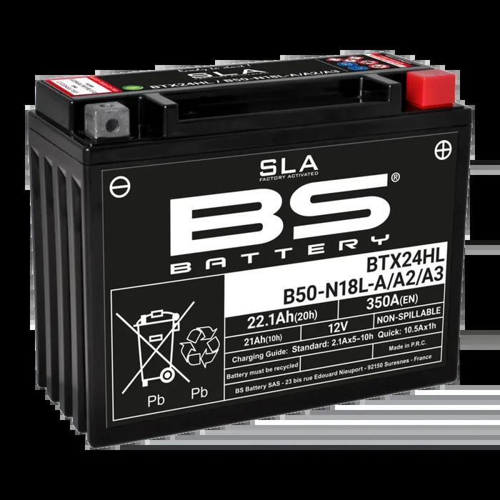 Batterie BS BATTERY SLA sans entretien activé usine – BTX24HL/B50-N18L-A/A2/A3