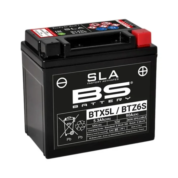 Batterie BS BATTERY SLA sans entretien activé usine – BTX5L / BTZ6S