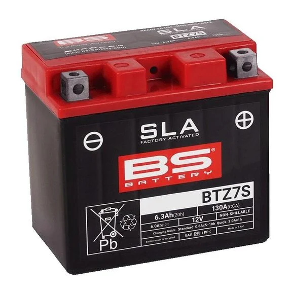 Batterie BS Battery SLA sans entretien activé usine – BTZ7S Ref : BSB00008A / 1148726