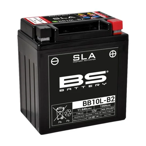 Batterie BS Battery SLA YB7L-B2/BB7L-B2 ferme Type Acide Sans entretien/prête à l’emploi Ref : 321051 / 1080687