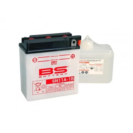 Batterie moto BS BATTERY 6 volts Renforcee 6N11A-1B