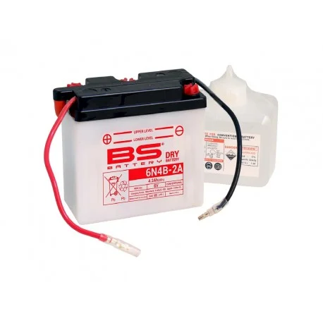 Batterie moto BS BATTERY 6 volts Renforcee 6N4B-2A
