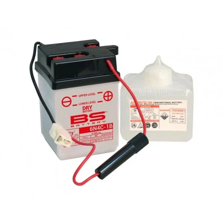 Batterie moto BS BATTERY 6 volts Renforcee 6N4C-1B