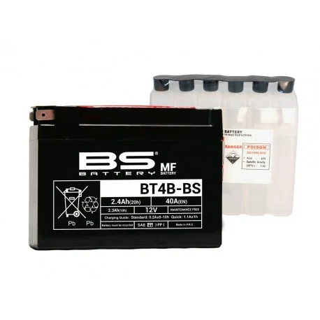 Batterie moto BS BATTERY Haute-performance 12 Volts YT4B-BS BT4B-BS