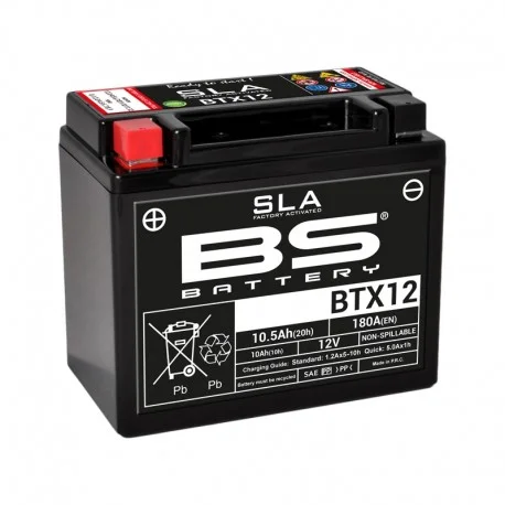 Batterie moto BS Battery SLA YTX12-BS BTX12