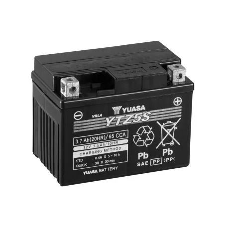 Batterie moto YUASA sans entretien active d&rsquo;usine YUASA YTZ5S