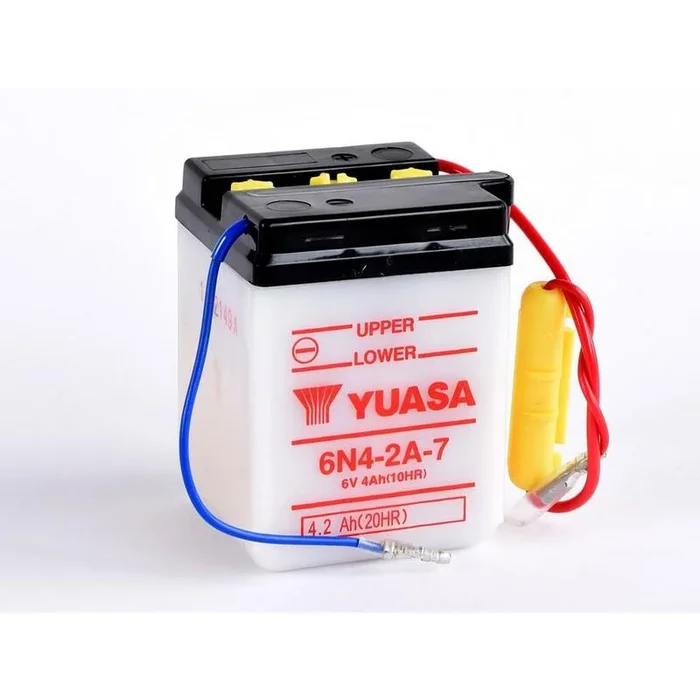 Batterie YUASA conventionnelle sans pack acide – 6N4-2A-7
