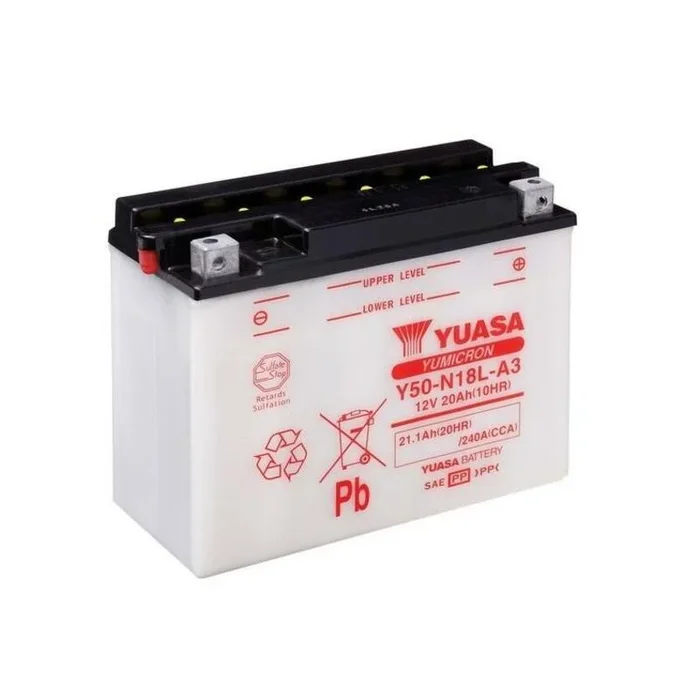 Batterie YUASA conventionnelle sans pack acide – Y50-N18L-A3