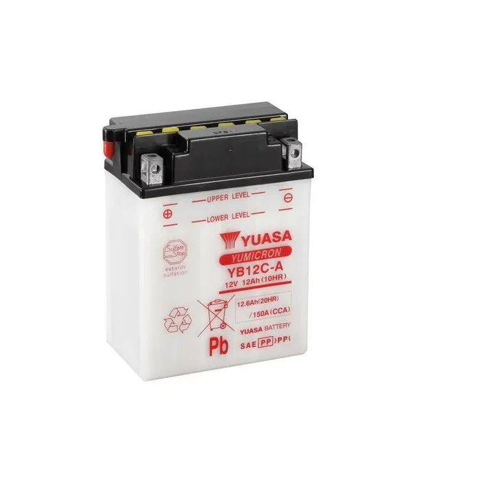 Batterie YUASA conventionnelle sans pack acide – YB12C-A