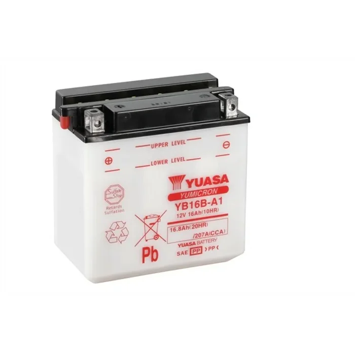 Batterie YUASA conventionnelle sans pack acide – YB16BA-1