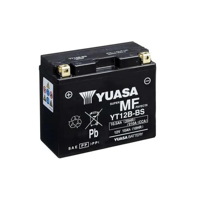 Batterie YUASA sans entretien avec pack acide – YT12B-BS