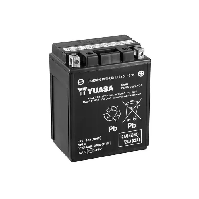 Batterie YUASA sans entretien avec pack acide – YTX14AHL-BS