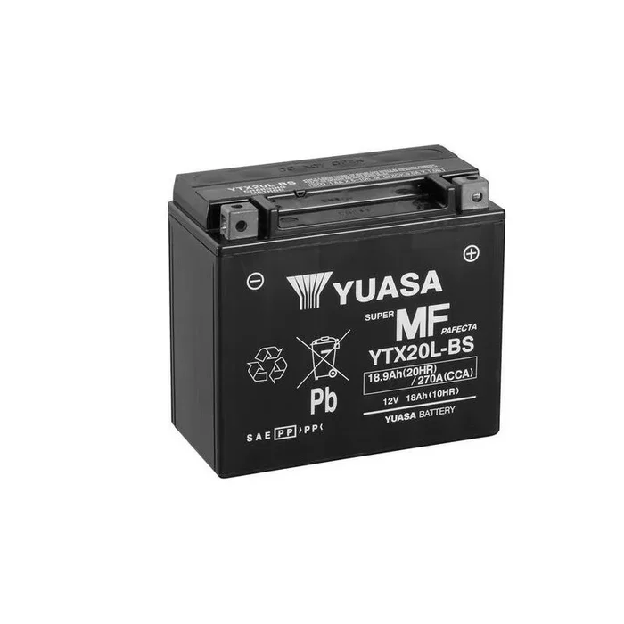 Batterie YUASA sans entretien avec pack acide – YTX20L-BS