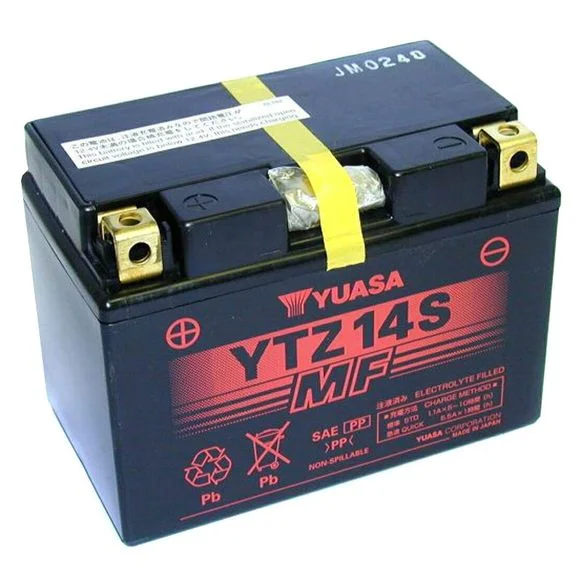 Batterie Yuasa YTZ14S-Y ferme Type Acide Sans entretien Ref : YTZ14S -Y-