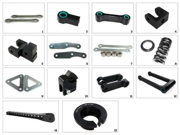 Biellette de suspension Tecnium Kit de rabaissement 1SUZUKI 400 GSF 400 BANDIT – 1989 – 1993Ref : TE00323A / 1023355