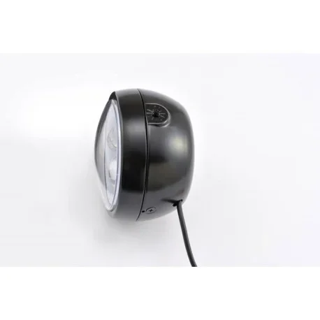 Black LED Headlight 135mm Daytona side mounts