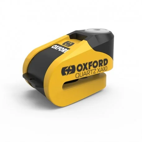 Bloque disque avec alarme OXFORD Quartz XA10 Alarm Disc Lock – jaune/noir