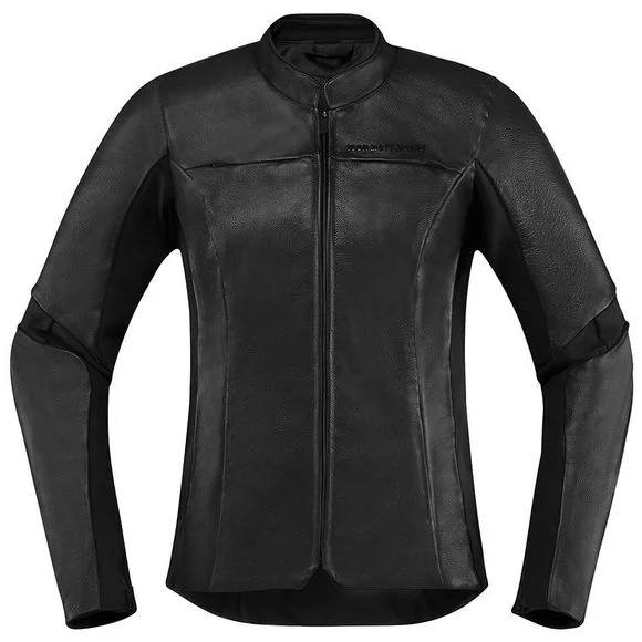 Blouson Icon OVERLORD LEATHER – Noir Ref : IC0704