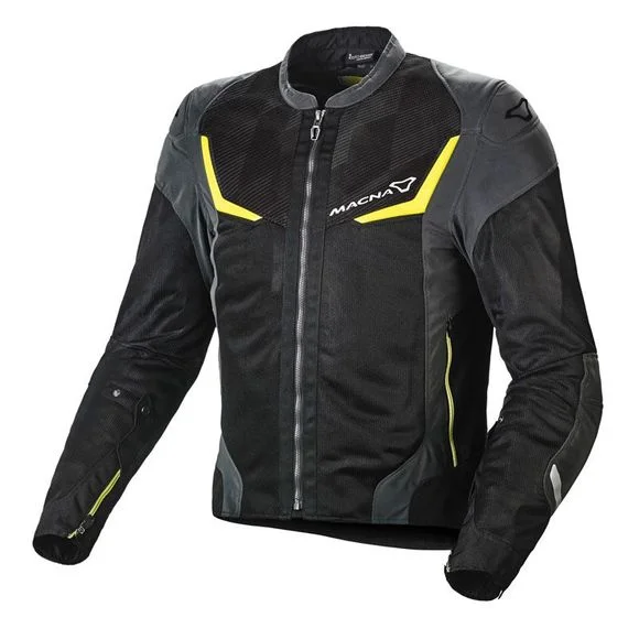 Blouson Macna ORCANO NIGHT EYE – Noir / Jaune Ref : MAC0280