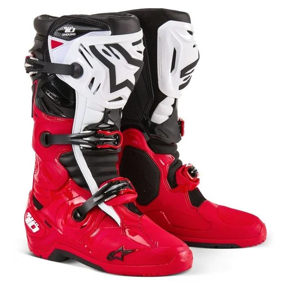 Botte enduro Alpinestars TECH 10 2025 – Rouge / Noir Ref : AP3532
