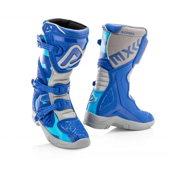 Bottes cross Acerbis X-TEAM KID BLUE/GREY – Bleu / Gris Ref : AE3145