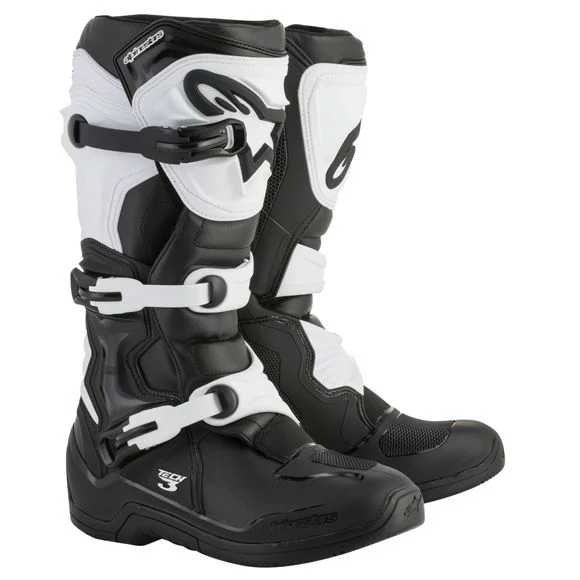 Bottes cross Alpinestars TECH 3 – BLACK WHITE 2023 – Noir / Blanc Ref : AP11039