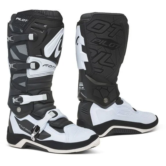 Bottes cross Forma PILOT BLACK/WHITE 2024 – Noir / Blanc Ref : FM0289