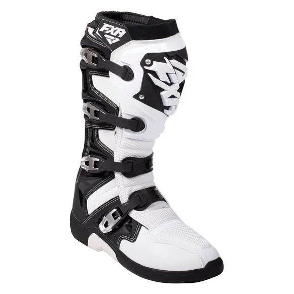 Bottes cross FXR FACTORY RIDE BLACK/WHITE 2021 – Noir / Blanc Ref : FXR0093