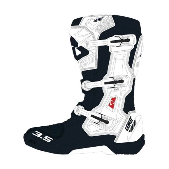 Bottes cross Leatt 3.5 2024 – Blanc Ref : LB0779