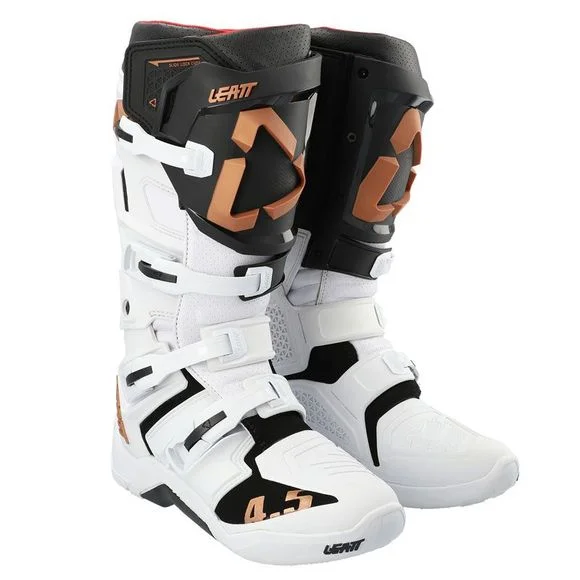Bottes cross Leatt 4.5 – WHITE 2023 – Blanc / Noir Ref : LB0432