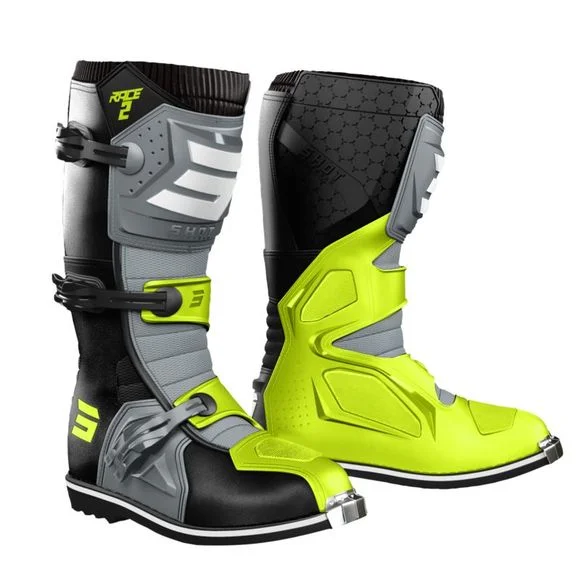 Bottes cross Shot RACE 2 2025 – Noir / Gris Ref : SO2551
