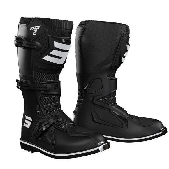 Bottes cross Shot RACE 2 KID – BLACK – Noir Ref : SO2232